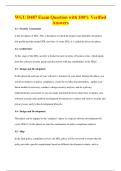 WGU D487 Exam Question with 100&percnt; Verified&NewLine;Answers