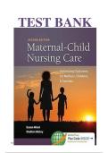Test Bank for Maternal-Child Nursing Care&colon; Optimizing Outcomes for Mothers&comma; Children&comma; and Families&comma; 2nd Edition by Ward & Hisley &ndash; Complete Chapters 1&ndash;49 with 800&plus; Pages of Verified NCLEX-Style Questions&comma; Answers & Detailed Rationales for Maternity&comma; OB&comma; P