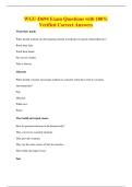 WGU-D694 Exam Questions with 100&percnt;&NewLine;Verified Correct Answers