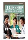 Test Bank for Leadership and Nursing Care Management&comma; 6th Edition by Diane L&period; Huber &ndash; Complete Chapters 1&ndash;22 with 400&plus; Pages of Verified Exam Questions&comma; Answers & Detailed Rationales for Nursing Leadership&comma; Management & NCLEX-RN Exams &lpar;2025&ndash;2027&rpar;