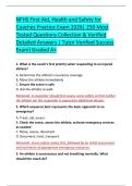 NFHS First Aid&comma; Health and Safety for &NewLine;Coaches Practice Exam 2026&vert; 250 Most &NewLine;Tested Questions Collection & Verified &NewLine;Detailed Answers &vert; Tutor Verified Success &NewLine;Exam&rpar; Graded A&plus;