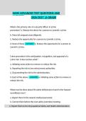 IAHSS Advanced Test Questions and Answers 2026&sol;2027 &vert; A Grade&NewLine;