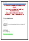 Pharmacology 2026-2027&colon; 265&plus; Practice Questions with Verified Answers & Detailed Rationales &vert; NP & Nursing Exam Prep
