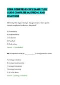COB 300 OPERATIONS TEST PAPER&NewLine;QUESTIONS AND SOLUTIONS VERIFIED&NewLine;ANSWERS&NewLine;
