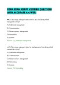 COBA ACTUAL TEST PAPER COMPLETE&NewLine;QUESTIONS AND ANSWERS FULL&NewLine;SOLUTION