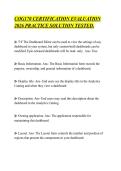COG170 CERTIFICATION EVALUATION&NewLine;2026 PRACTICE SOLUTION TESTED&period;&NewLine;