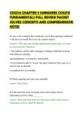 COG170 CHAPTER 9 SUMMARIES COGITO&NewLine;FUNDAMENTALS FULL REVIEW PACKET&NewLine;SOLVED CONCEPTS AND COMPREHENSIVE&NewLine;NOTES&NewLine;