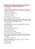 HESI RN Exit Exam 2026 Practice Questions and Answers with Rationales &ndash; Complete Nursing Review