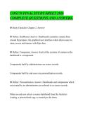 COG170 FINAL STUDY SHEET 2026&NewLine;COMPLETE QUESTIONS AND ANSWERS&period;