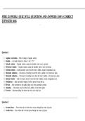 SPHE 324 WEEK 3 QUIZ &vert; FULL QUESTIONS AND ANSWERS &vert; 100&percnt; CORRECT &vert;&vert;UPDATED 2026