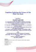 Cognition Exploring the Science of the&NewLine;Mind Test Bank