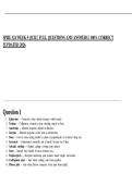 SPHE 324 WEEK 5 QUIZ &vert; FULL QUESTIONS AND ANSWERS &vert; 100&percnt; CORRECT &vert;&vert;UPDATED 2026