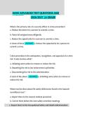 IAHSS Advanced Test Questions and Answers 2026&sol;2027 &vert; A Grade&NewLine;