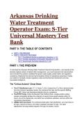 2026&sol;2027 Arkansas Drinking Water Treatment Operator Exam&colon; S-Tier Master Test Bank & Study Guide &lpar;Grade III & IV&rpar;