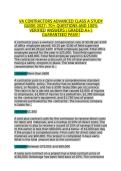 VA Contractors Advanced Class A Study Guide 2027 &vert; 70&plus; Questions and Verified Answers&NewLine;