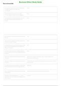 Business Ethics Study Guide &lpar;2026&ndash;2027&rpar; &vert; Complete Business Ethics Exam Prep & Practice Test &vert; Grade A&plus;