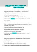 IAHSS Advanced Test Questions and Answers 2026&sol;2027 &vert; A Grade&NewLine;