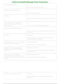 California Qualified Manager Exam 2026-2027 &vert; Practice Questions&comma; Study Guide and Exam Prep