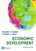 Comprehensive Study Notes & Exam Prep&colon; Economic Development &lpar;Michael P&period; Todaro & Stephen C&period; Smith&comma; 13th Edition&rpar;