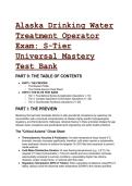 2026&sol;2027 Alaska Drinking Water Treatment Operator Exam&colon; S-Tier Universal Mastery Test Bank &NewLine;&lpar;Elite Questions & Expert Analysis&rpar;