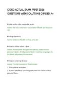 COKO FINAL PAPER 2026 COMPLETE&NewLine;QUESTIONS AND ANSWERS VERIFIED A&plus;