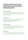 COLIBRI REAL ESTATE FINAL 2026 FINAL&NewLine;REVIEW QUESTIONS ANSWERS BUNDLED&NewLine;PRACTICE COLLECTION