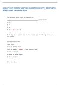 AAERT CER EXAM PRACTICE QUESTIONS WITH COMPLETE&NewLine;SOLUTIONS UPDATED 2026