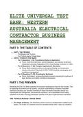 2026&sol;2027 S-Tier Elite Test Bank&colon; Western Australia Electrical Contractor Business Management &vert;Advanced Exam Q&A&comma; Regulatory Case Studies & Statutory Masterclass &lpar;WAE200&comma; SOPA 2021&comma; HBCA & WHS Law&rpar;
