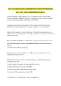 CRC FINAL EXAM BANK  &vert; COMPLETE QUESTIONS WITH EXPERT SOLUTION &vert; 2026 LATEST UPDATED GET A&plus;