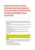 Maryland Slab Jacking Technician &NewLine;Certification Exam Practice Questions &NewLine;And Correct Answers &lpar;Verified Answers&rpar; &NewLine;Plus Rationale 2026 Q&A&vert; Instant &NewLine;Download Pdf  