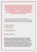 CALE EXAM &sol; CALIFORNIA ACUPUNCTURE LICENSING &lpar;CALE&rpar; EXAM TEST BANK 2026&sol;2027 PRACTICE QUESTIONS AND STUDY GUIDE COMPLETE ACCURATE EXAM REAL QUESTIONS WITH WELL ELABORATED ANSWERS AND DETAILED RATIONALES &lpar;RELIABLE ANSWERS&rpar; LATEST UPDATED VERSION 2026 EDITI