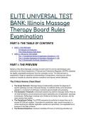 &lpar;2026&sol;2027&rpar; Elite Illinois Massage Therapy Board Rules Exam Test Bank  &vert;  QA Jurisprudence Scenarios & Mentor Breakdowns