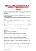 ProServe Certification Exam Questions & Answers &vert; Complete Study Guide