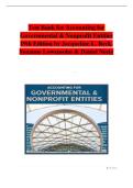 Test Bank For Accounting for Governmental & Nonprofit Entities&comma; 19th Edition by Jacqueline L&period; Reck&comma; Suzanne Lowensohn&comma; Daniel Neely &vert; Verified Questions & Explanations &vert; 2026 Updated
