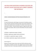 AHA PALS EXAM QUESTIONS & ANSWERS 2025&sol;2026 300 &NewLine;MULTIPLE CHOICE QUESTIONS WITH CORRECT ANSWERS &NewLine;AND RATIONALES