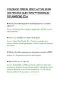 COLORADO PSI REAL ESTATE ACTUAL EXAM&NewLine;300 PRACTICE QUESTIONS WITH DETAILED&NewLine;EXPLANATIONS 2026
