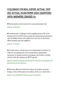 COLORADO PSI REAL ESTATE ACTUAL TEST&NewLine;200 ACTUAL EXAM PAPER 2026 QUESTIONS&NewLine;WITH ANSWERS GRADED A&plus;