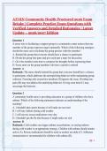 ATI RN Community Health Proctored 2026 Exam Retake &vert; Complete Practice Exam Questions with Verified Answers and Detailed Rationales &vert; Latest Update 2026&sol;2027 Edition