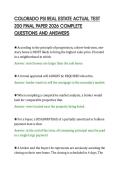 COLORADO PSI REAL ESTATE ACTUAL TEST&NewLine;200 FINAL PAPER 2026 COMPLETE&NewLine;QUESTIONS AND ANSWERS