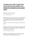 COLORADO REAL ESTATE CLOSINGS FINAL&NewLine;MOCK EXAM AND STUDY MATERIAL WITH&NewLine;TRANSACTION SCENARIOS AND DOCUMENT&NewLine;REVIEW
