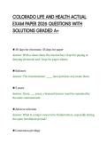 COLORADO LIFE AND HEALTH ACTUAL&NewLine;EXAM PAPER 2026 QUESTIONS WITH&NewLine;SOLUTIONS GRADED A&plus;