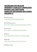 COLORADO LIFE HEALTH&NewLine;PROPERTY CASUALTY INSURANCE&NewLine;BUNDLE 2026 TEST BANK&NewLine;COMPLETE QUESTIONS SOLUTIONS&NewLine;GRADED A&plus;