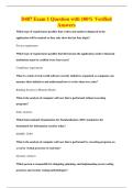 D487 Exam 1 Question with 100&percnt; Verified&NewLine;Answers