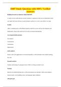 D487 Study Question with 100&percnt; Verified&NewLine;Answers