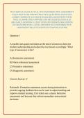 WGU D659 OA EXAM &sol;ACTUAL WGU D659 OBJECTIVE ASSESSMENT EXAM TEST BANK 2026&sol;2027 PRACTICE QUESTIONS AND STUDY GUIDE COMPLETE ACCURATE EXAM REAL QUESTIONS WITH WELL ELABORATED ANSWERS AND DETAILED RATIONALES &lpar;RELIABLE ANSWERS&rpar; LATEST UPDATED VERSION 2026 ED