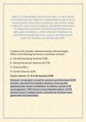 NURS 5315 ENDOCRINE EXAM &sol;UTA NURS 5315 ADVANCED PATHOPHYSIOLOGY MODULE 8 ENDOCRINE EXAM ACTUAL EXAM 2026&sol;2027 PRACTICE QUESTIONS AND STUDY GUIDE COMPLETE ACCURATE EXAM REAL QUESTIONS WITH WELL ELABORATED ANSWERS AND DETAILED RATIONALES &lpar;RELIABLE ANSWERS&rpar;