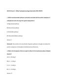 NSG 552 Psychopharmacology Exam 3 Study Guide &vert; Practice Questions & Detailed Rationales