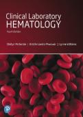 Test Bank For Clinical Laboratory Hematology&comma; 4th Edition by Shirlyn McKenzie&comma; Kristin Landis-Piwowar&comma; Lynne Williams