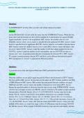 EXCEL CRASH COURSE EXAM ACTUAL TEST PAPER QUESTIONS CORRECT ANSWERS GRADED A