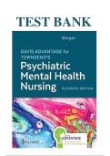 Test Bank for Essentials of Psychiatric Mental Health&comma; 11th Edition by Shuo &ndash; Complete Chapters 1&ndash;32 with Verified NCLEX&sol;HESI-Style Questions&comma; Answers & Detailed Rationales for Mental Health Nursing Exams &lpar;2025&ndash;2027&rpar;